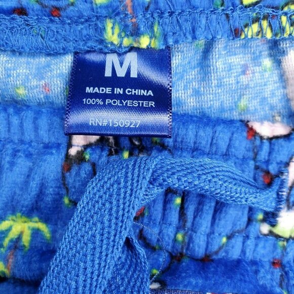 English Laundry Jingle Bell Flock Lounge P.J Flamingo Medium Pants Soft Fleece - Picture 8 of 10